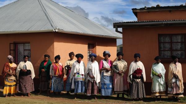 Villagers in Qunu, South Africa